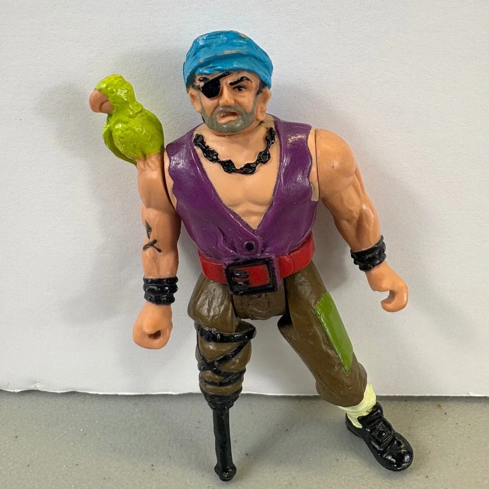 HOOK Peter Pan Pirate Bill Jukes Action Figure 4in 1991 Mattel Tri Star Vintage